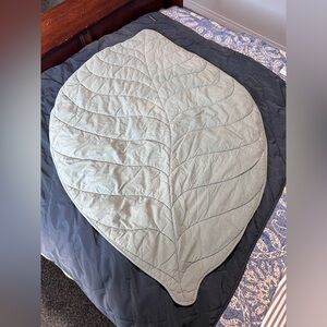 Large Leaf-Shaped Baby Play Mat + Circle Baby Play Mat